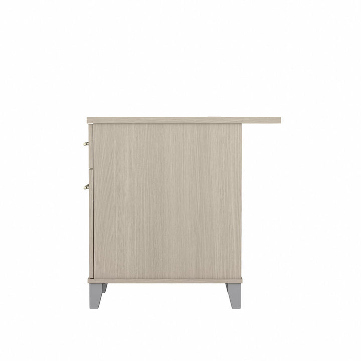 Magomed Executive Desk Gracie Oaks Color: Sand Oak