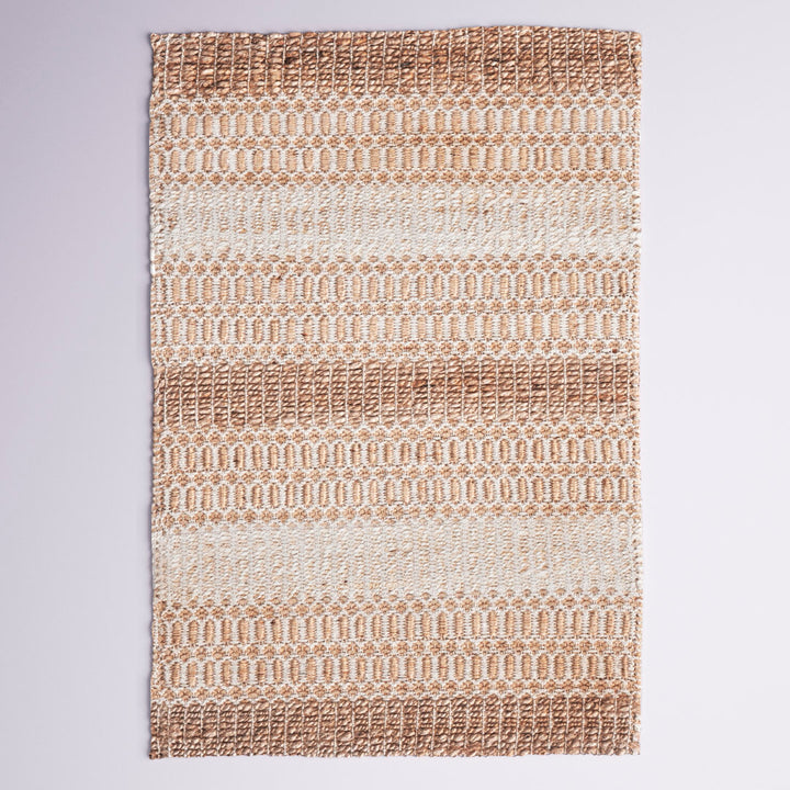 Sorrell Geometric Flatweave Ivory/Natural Area Rug Laurel Foundry Modern Farmhouse® Rug Size: Rectangle 5' x 8'