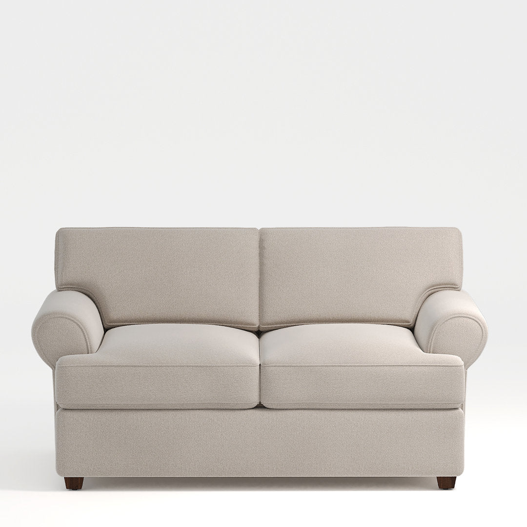 67" Recessed Arm Loveseat Birch Lane™ Fabric: Reese Oatmeal Performance Chenille