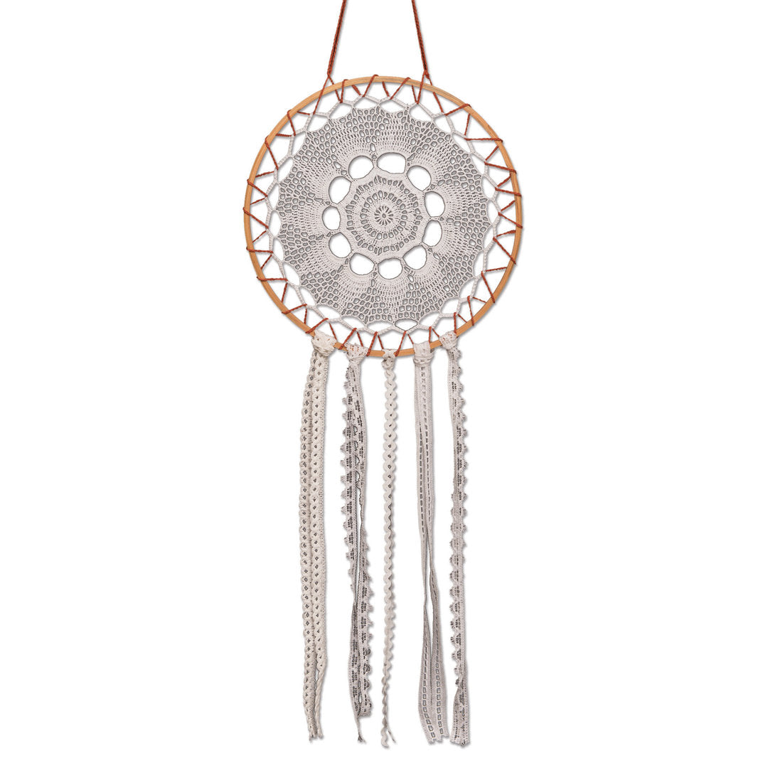 Crochet Dream Catcher Handcrafted Wall Décor Bungalow Rose
