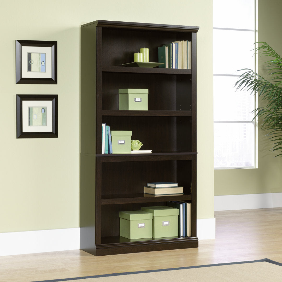 Alexsia 69.76" H x 35.28" W Standard Bookcase Lark Manor™ Color: Jamocha Wood