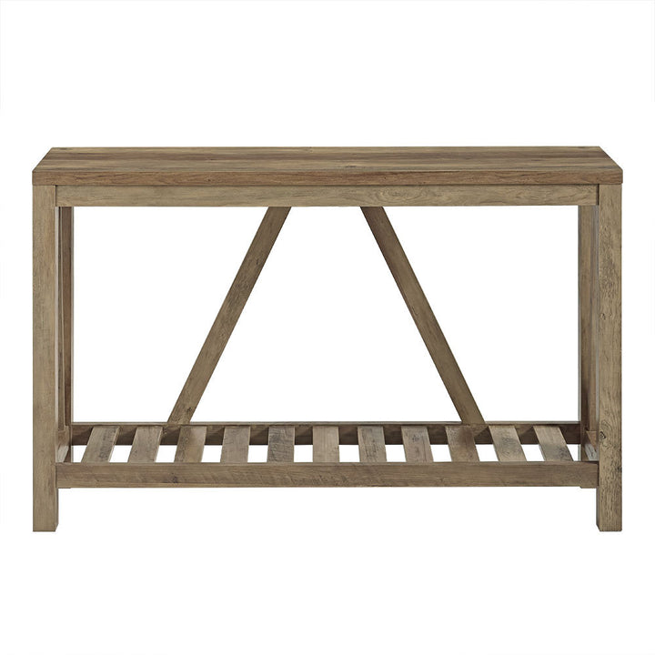 Rakira Modern Farmhouse Console Table Red Barrel Studio® Color: Rustic Oak