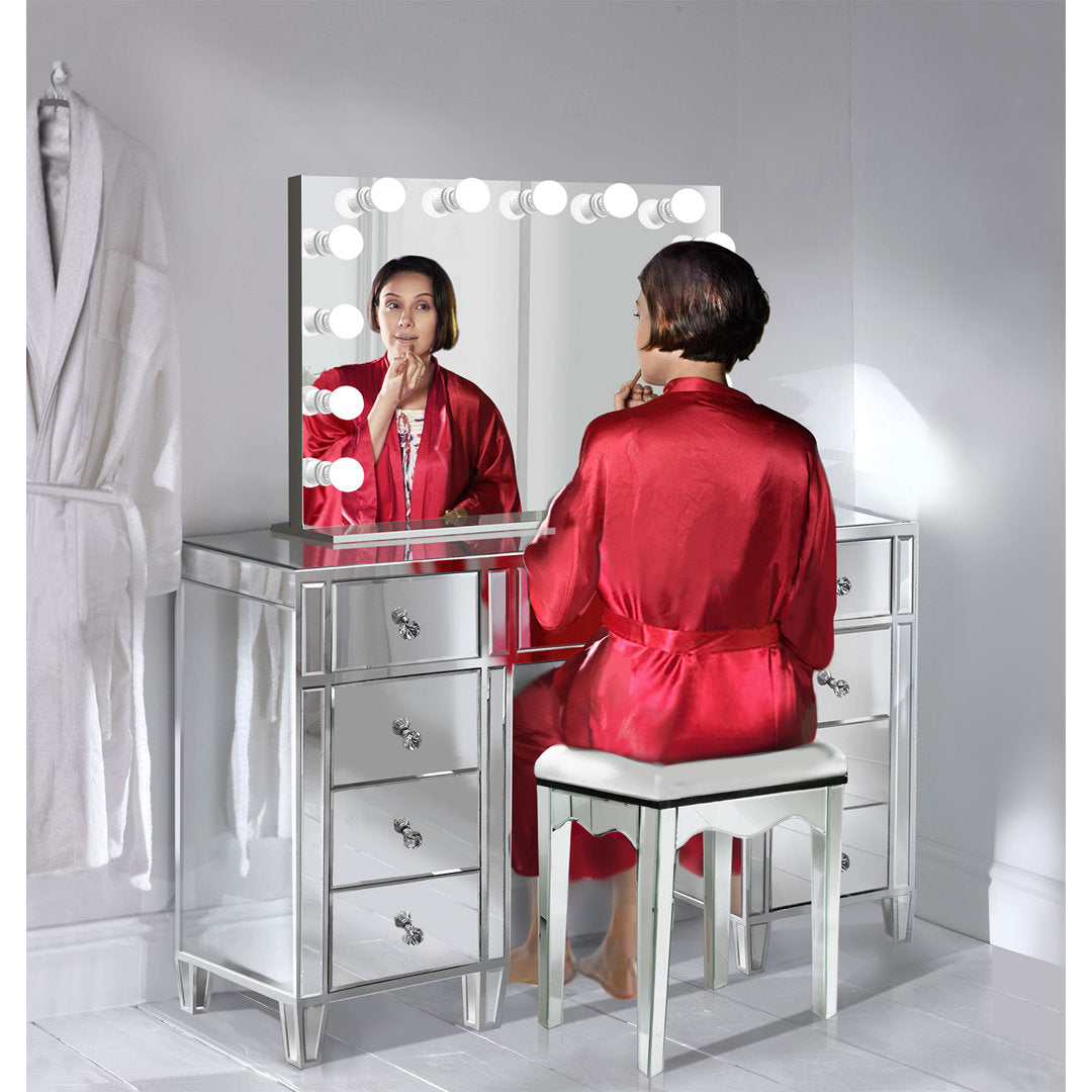 Rockland Vanity Set with Mirror Rosdorf Park