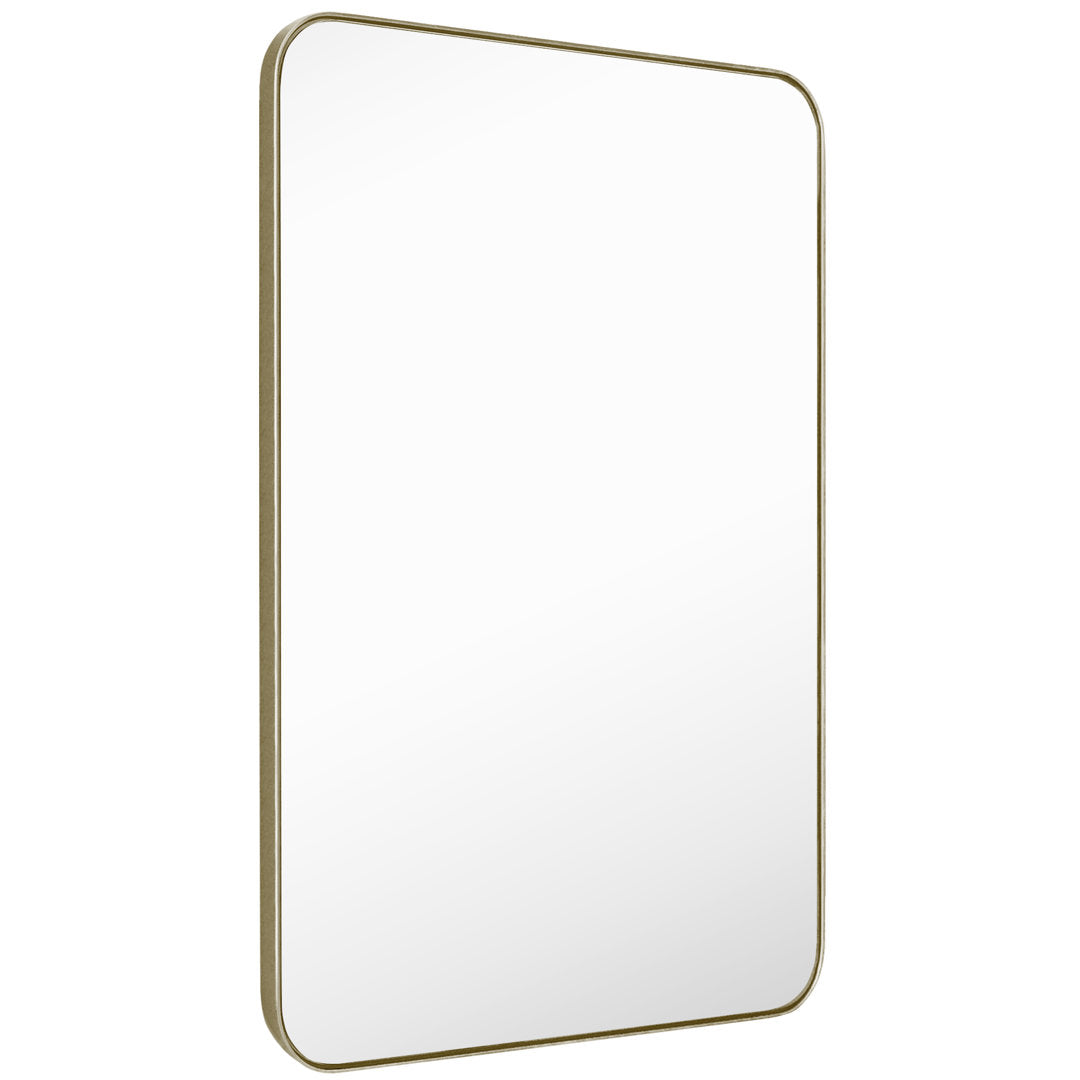 Markhai Modern Accent Mirror Orren Ellis Size: 36" x 24" Finish: Light Champagne