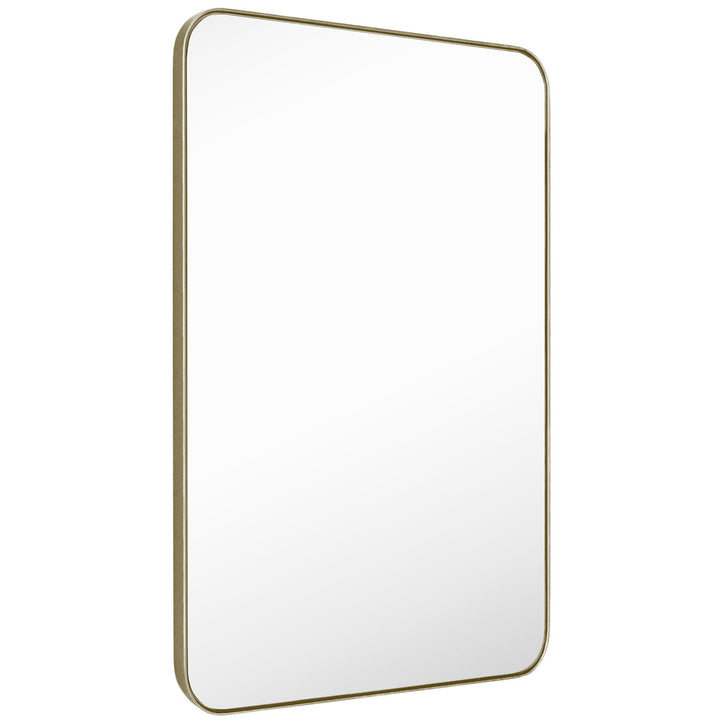 Markhai Modern Accent Mirror Orren Ellis Size: 36" x 24" Finish: Light Champagne