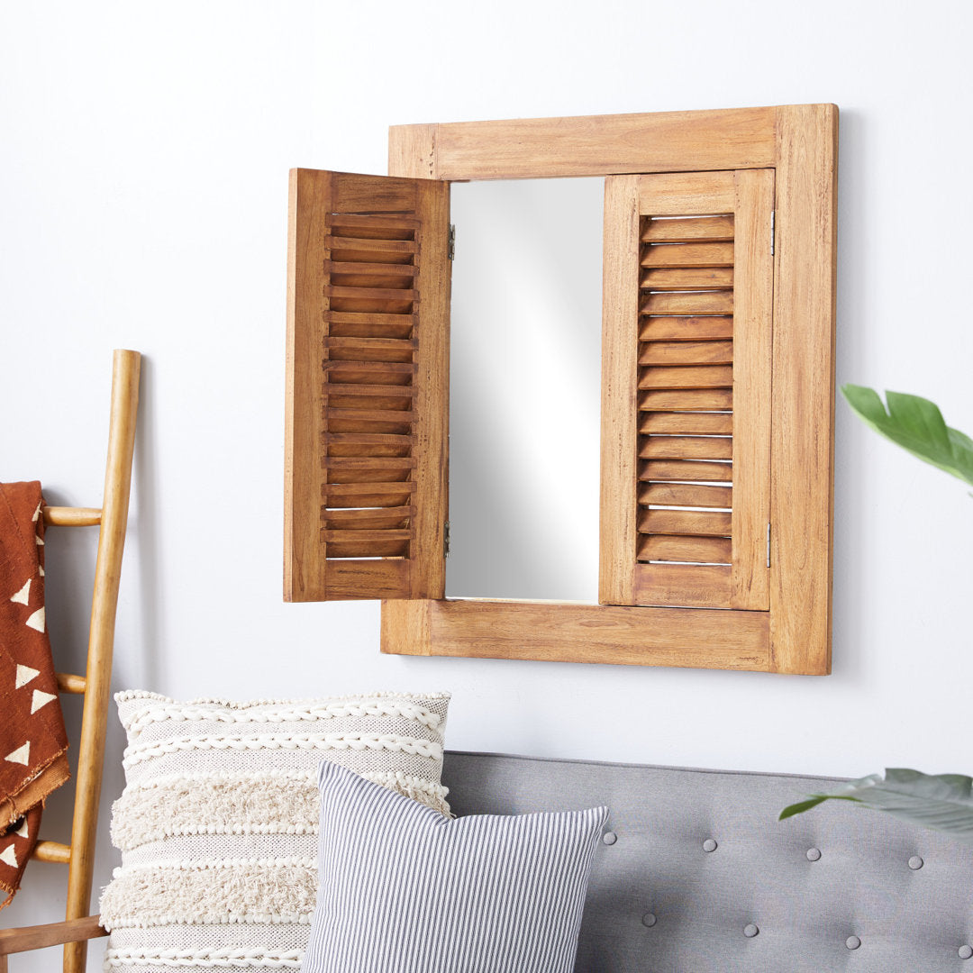 Ducote Wood Wall Mirror Loon Peak®