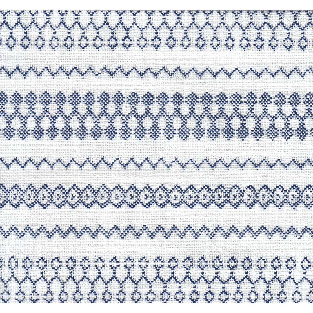 Adona Accent Chair Mistana™ Fabric: Blue/White Farmhouse Stripe 100% Cotton