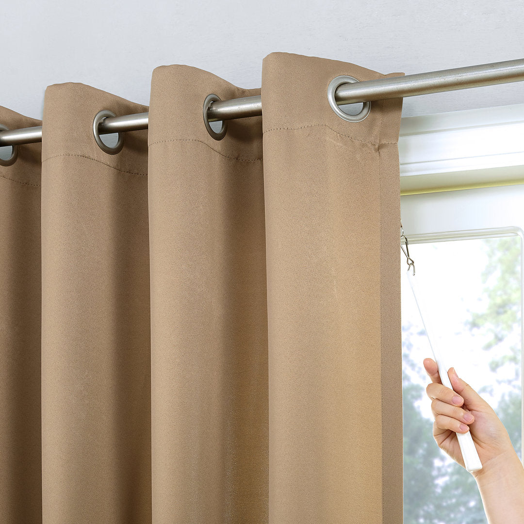 Wayfair Basics Thermal Blackout Grommet Sliding Patio Door Curtain Panel Wayfair Basics® Curtain Color: Taupe