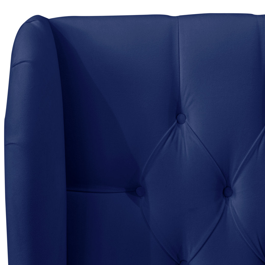 Knaresborough Tufted Upholstered Low Profile Standard Bed Greyleigh™ Size: Full Body Fabric: Classic Ink Performance Velvet