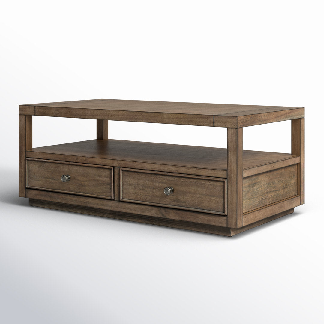 Vincenta Block Coffee Table with Storage Birch Lane™