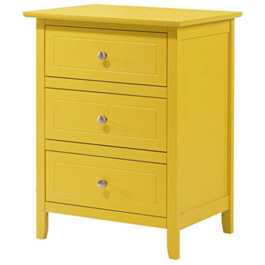 Emjay 3 - Drawer Nightstand Glory Furniture Color: Yellow