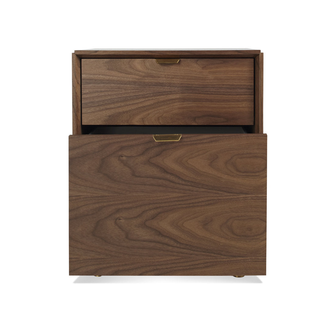 Dang 2 - Drawer Vertical Filing Cabinet Blu Dot Color: Walnut