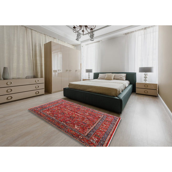 Frauke Oriental Red Area Rug Bungalow Rose Rug Size: Rectangle 6' x 9'