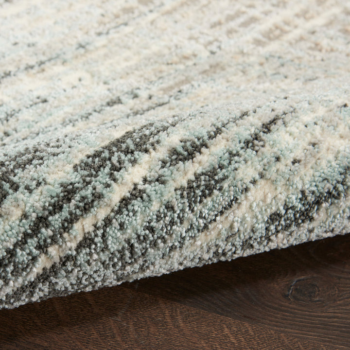 Kylan Abstract Teal/Gray/Beige Area Rug Steelside™ Rug Size: Rectangle 5'3" x 7'3"