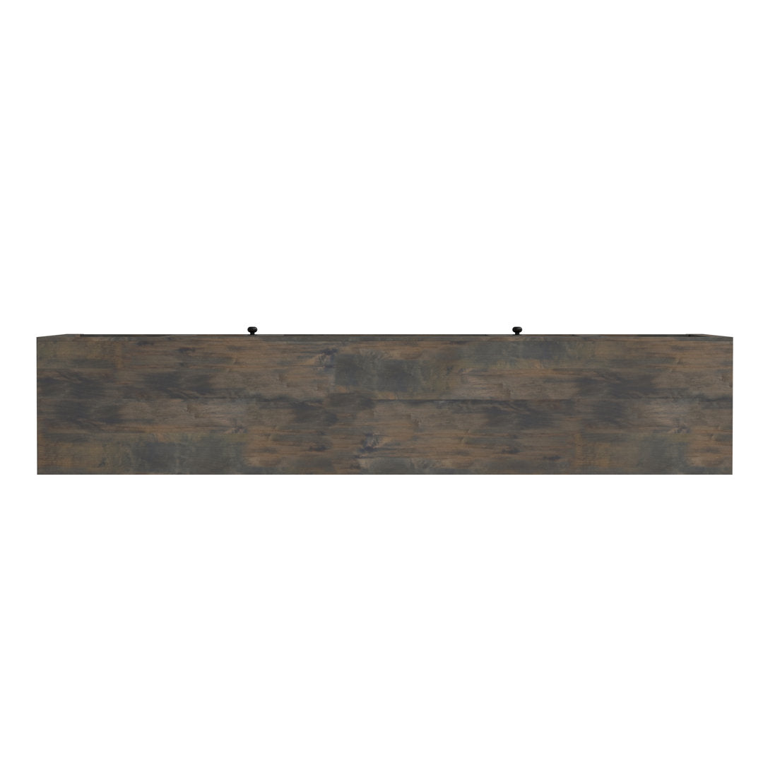 Columbia 84 inch Electric Fireplace TV Stand for TVs up to 88 inches, Barnwood Finish Greyleigh™