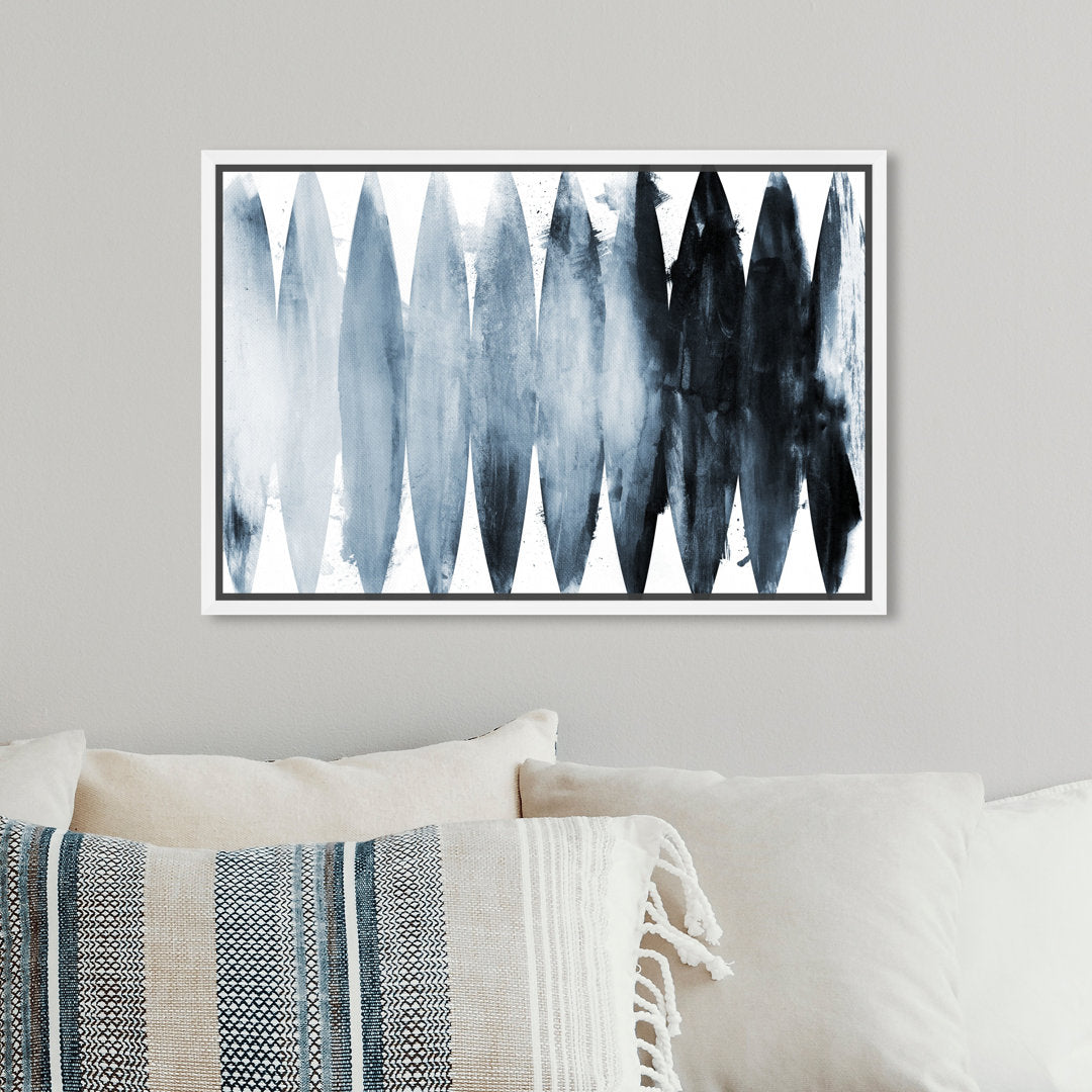 Abstract Paradise Found Muted - Painting Print on Canvas Art Remedy Size: 20" H x 30" W x 1.5" D Format: White Framed