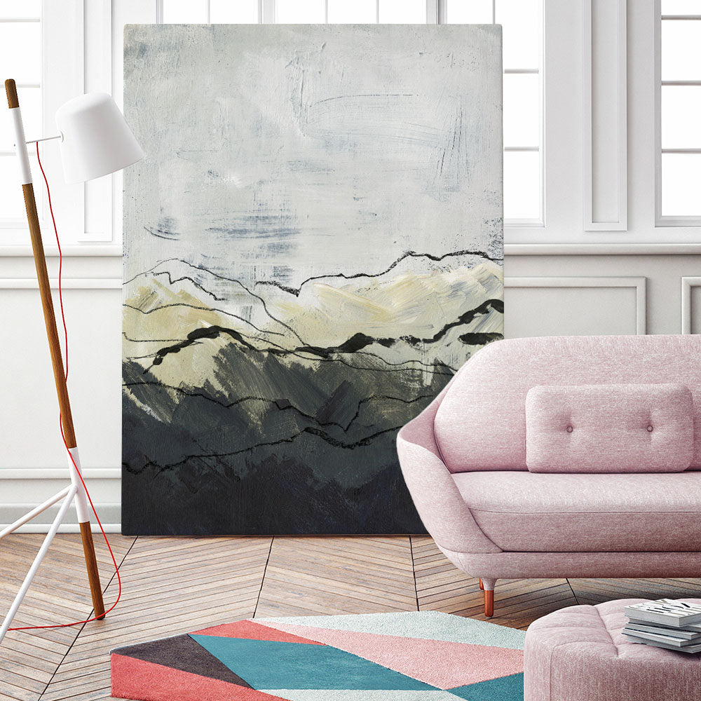Winter Mountains I' by Jennifer Paxton Parker - Wrapped Canvas Painting Print Orren Ellis