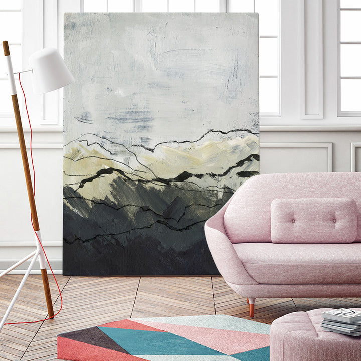 Winter Mountains I' by Jennifer Paxton Parker - Wrapped Canvas Painting Print Orren Ellis