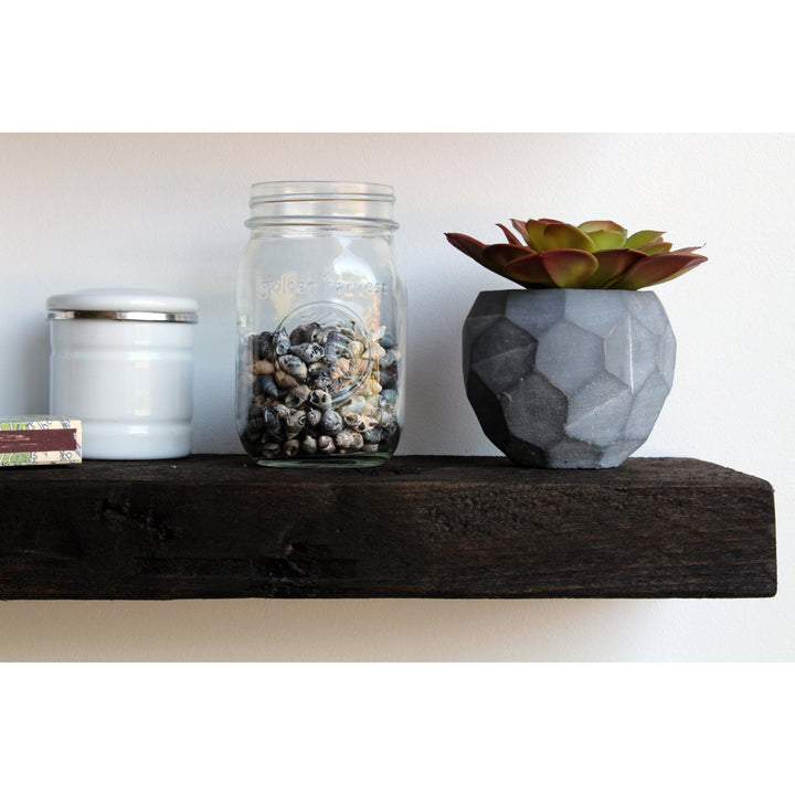 Joao 2 Piece Solid Wood Floating Shelf with Reclaimed Wood Gracie Oaks Size: 2" H x 40" W x 7" D Finish: Coffee Bean