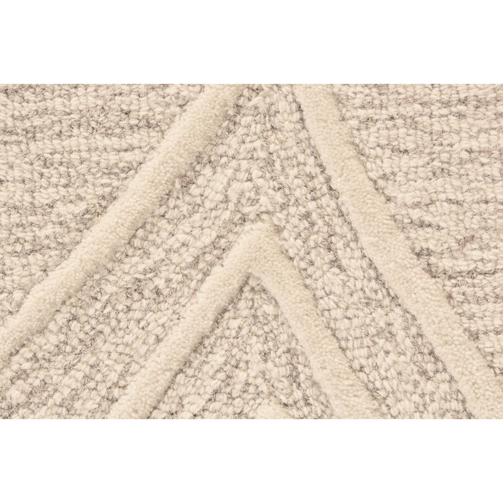 Cunningham Geometric Handmade Tufted Wool Ivory/Beige Area Rug George Oliver Rug Size: Rectangle 9'6" x 13'6"