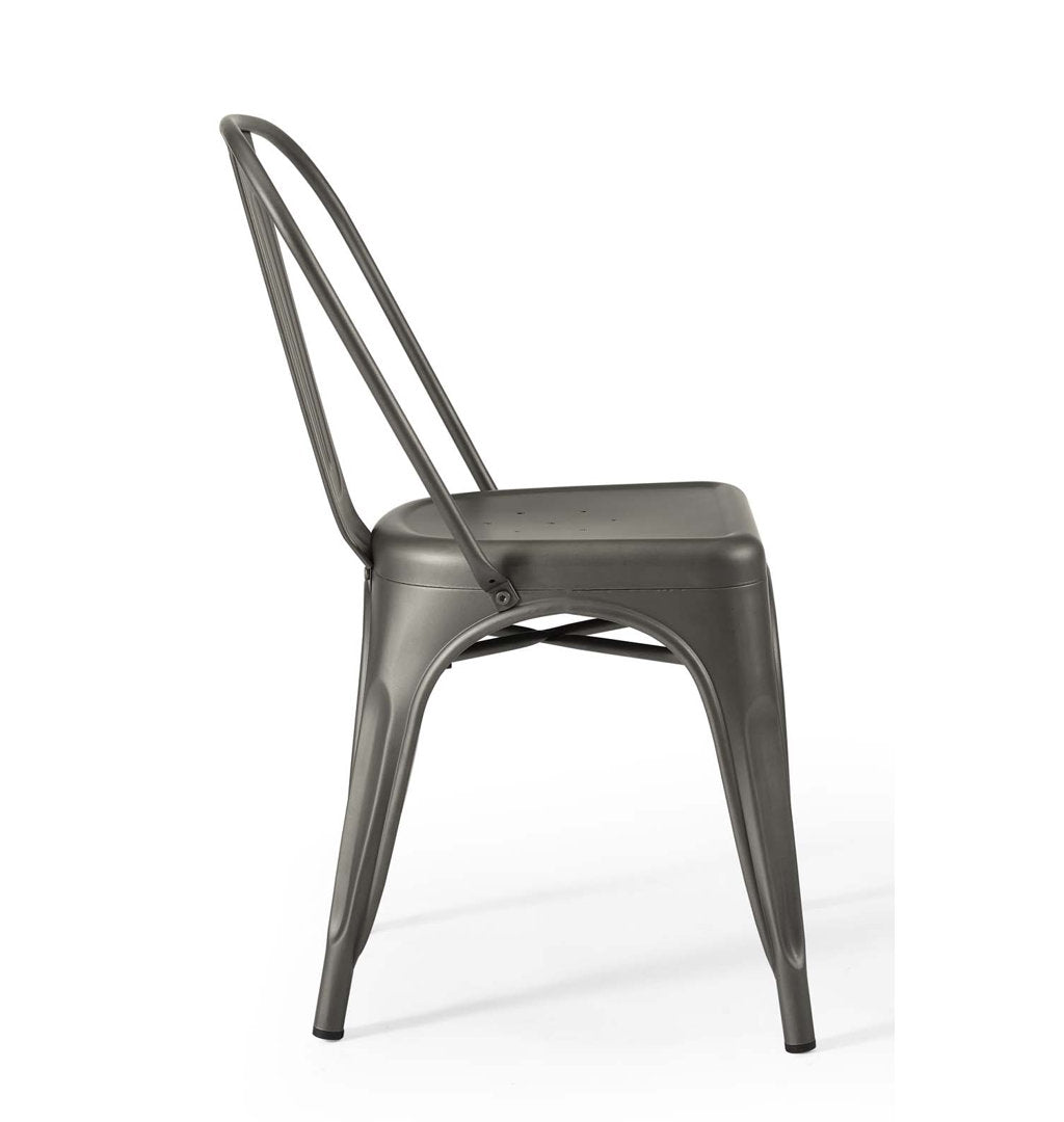 Promenade Bistro Dining Side Chair by Modway (Set of 2) Modway Color: Gunmetal