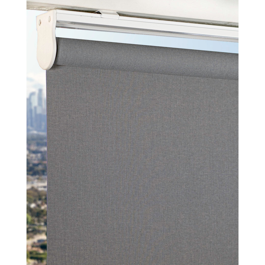 Shaunna Snap-N'-Glide Cordless Room Darkening Roll-up Shade Symple Stuff Color: Urban Gray Blind Size: 49"W x 72"L