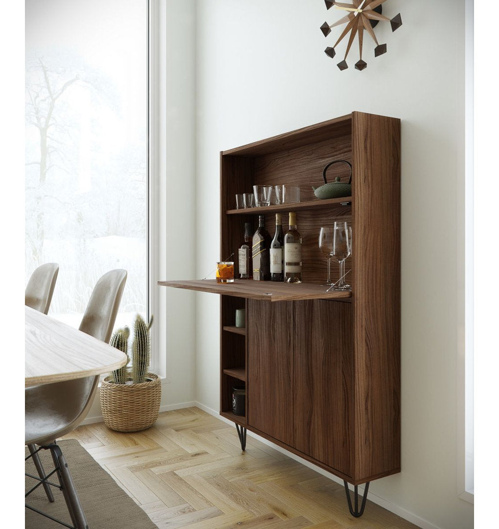 Barta Secretary Desk Wade Logan® Color: Walnut