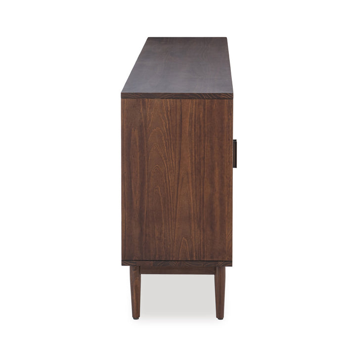 Genie Solid Wood 4 - Door Sideboard Joss & Main Color: Walnut