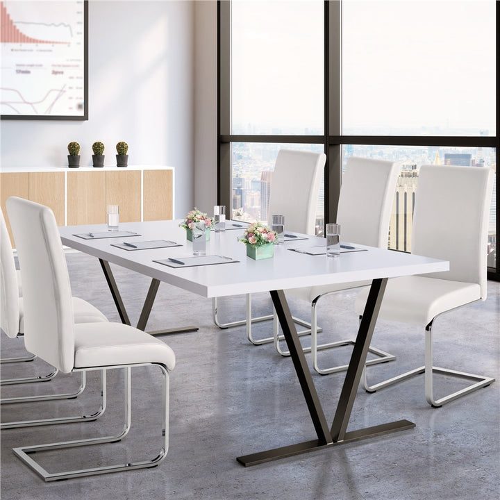 Austwell Parsons Chair (Set of 2) Wade Logan® Upholstery Color: White