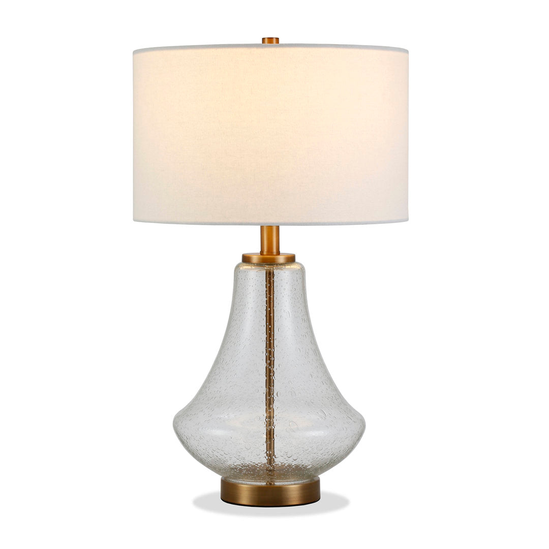 Avrianna 23" Table Lamp Highland Dunes Base Finish: Gold/Clear