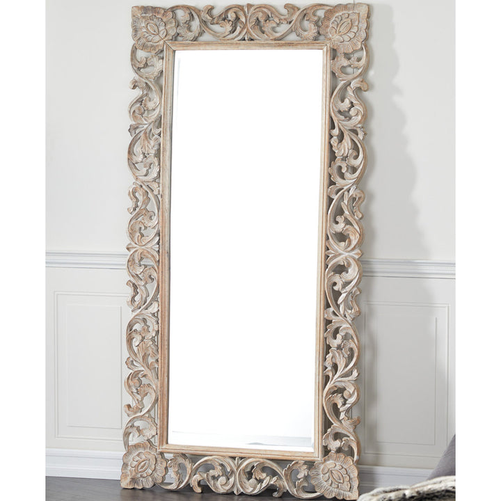 Talleyville Mango Wood Traditional Full Length Mirror One Allium Way®