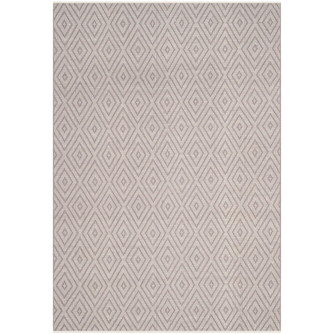 Akihito Hand Woven Cotton Geometric Rug Wrought Studio™ Rug Size: Rectangle 5' x 8'