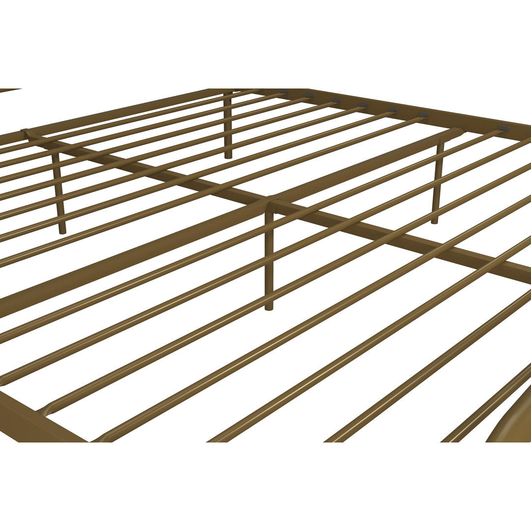 Bushwick Metal Platform Bed Novogratz Color: Gold Size: King