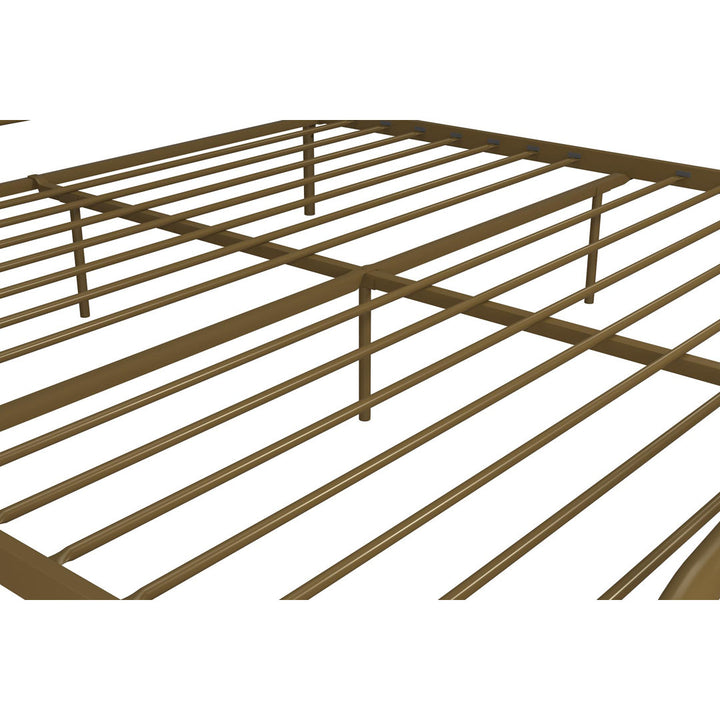 Bushwick Metal Platform Bed Novogratz Color: Gold Size: King