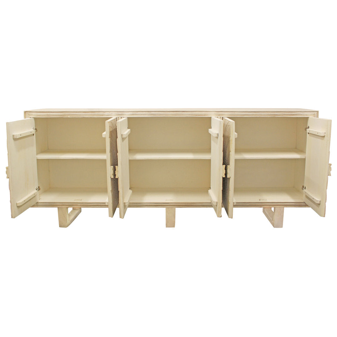 Grasser 95'' Wide Acacia Solid Wood Sideboard Langley Street®