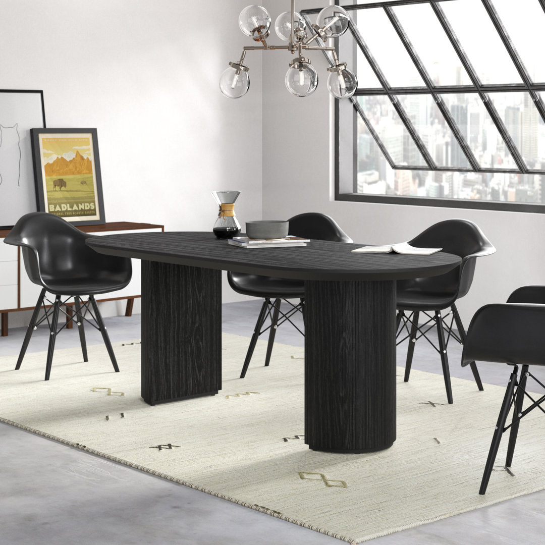Abberton 78.7'' Dining Table Joss & Main Color: Black