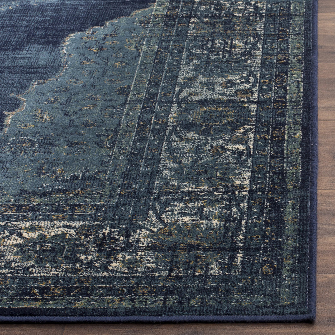 Vintage Performance Oriental Rug Bungalow Rose Rug Size: Rectangle 4' x 5'7"