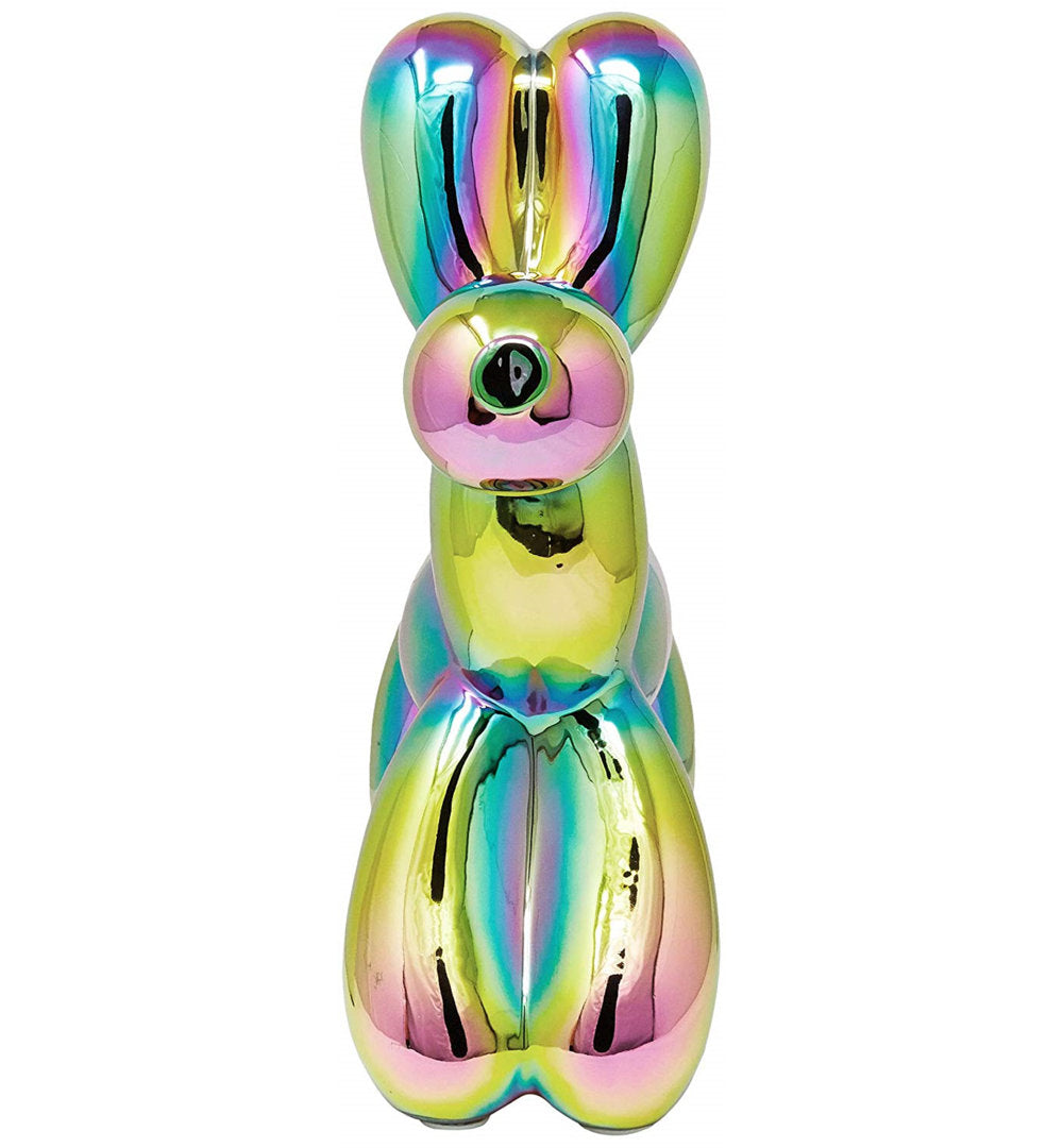 Porum Interior Illusions Plus Ceramic Dog Piggy Bank Wrought Studio™ Color: Iridescent Size: 12" H x 4" W x 12" D