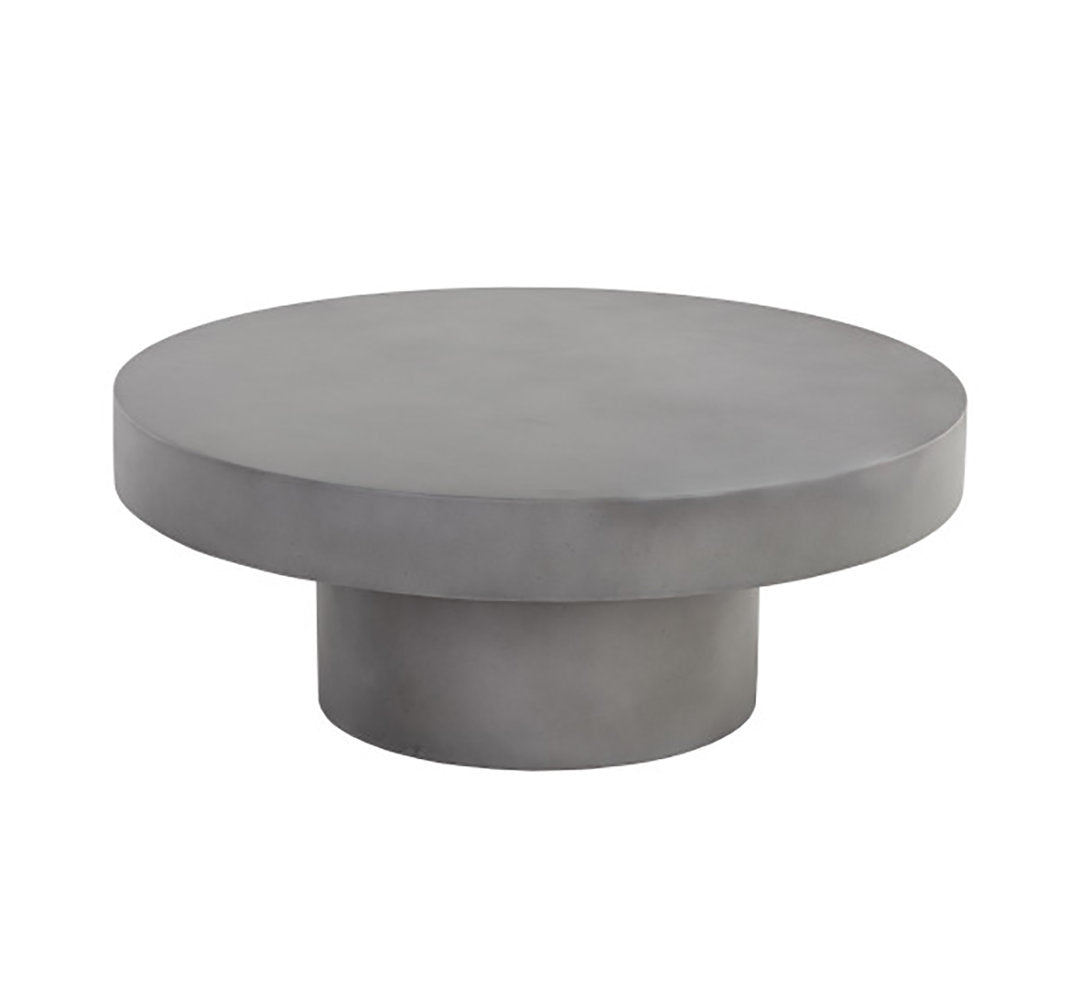 Kenton Pedestal Coffee Table AllModern Color: Gray