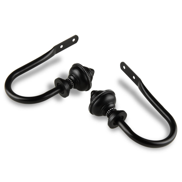 Bane Curtain Holdback (Set of 2) Alcott Hill® Color: Black