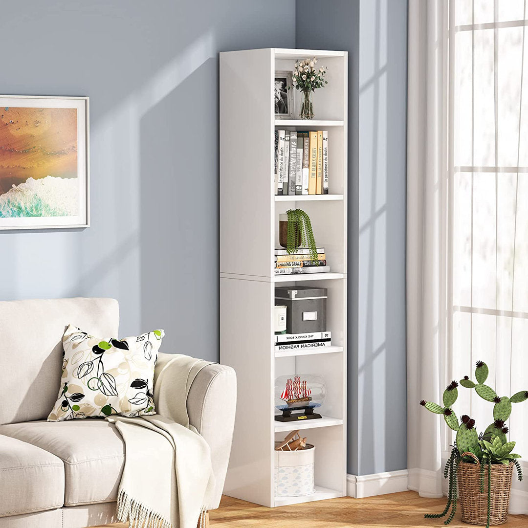 Chingford 70.87" H x 11.81" W Cube Bookcase Ebern Designs Color: White