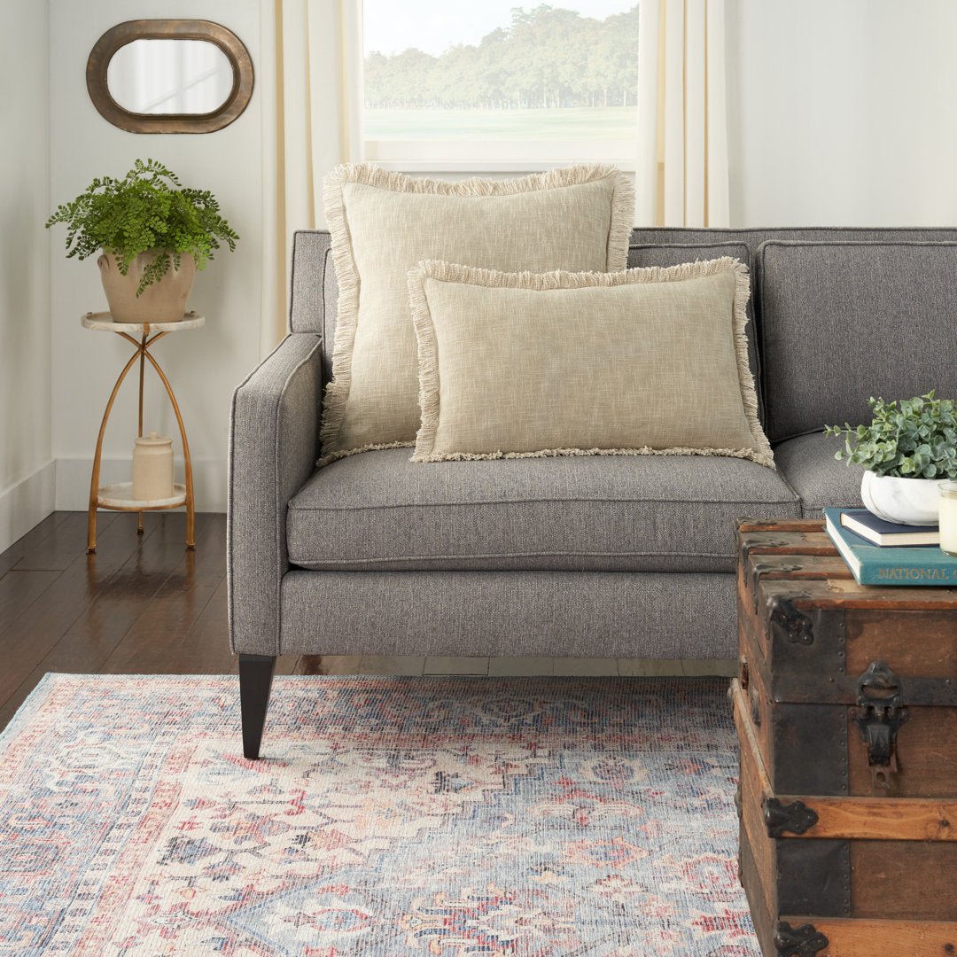 Square Cotton Pillow Cover & Insert Nicole Curtis Color: Taupe