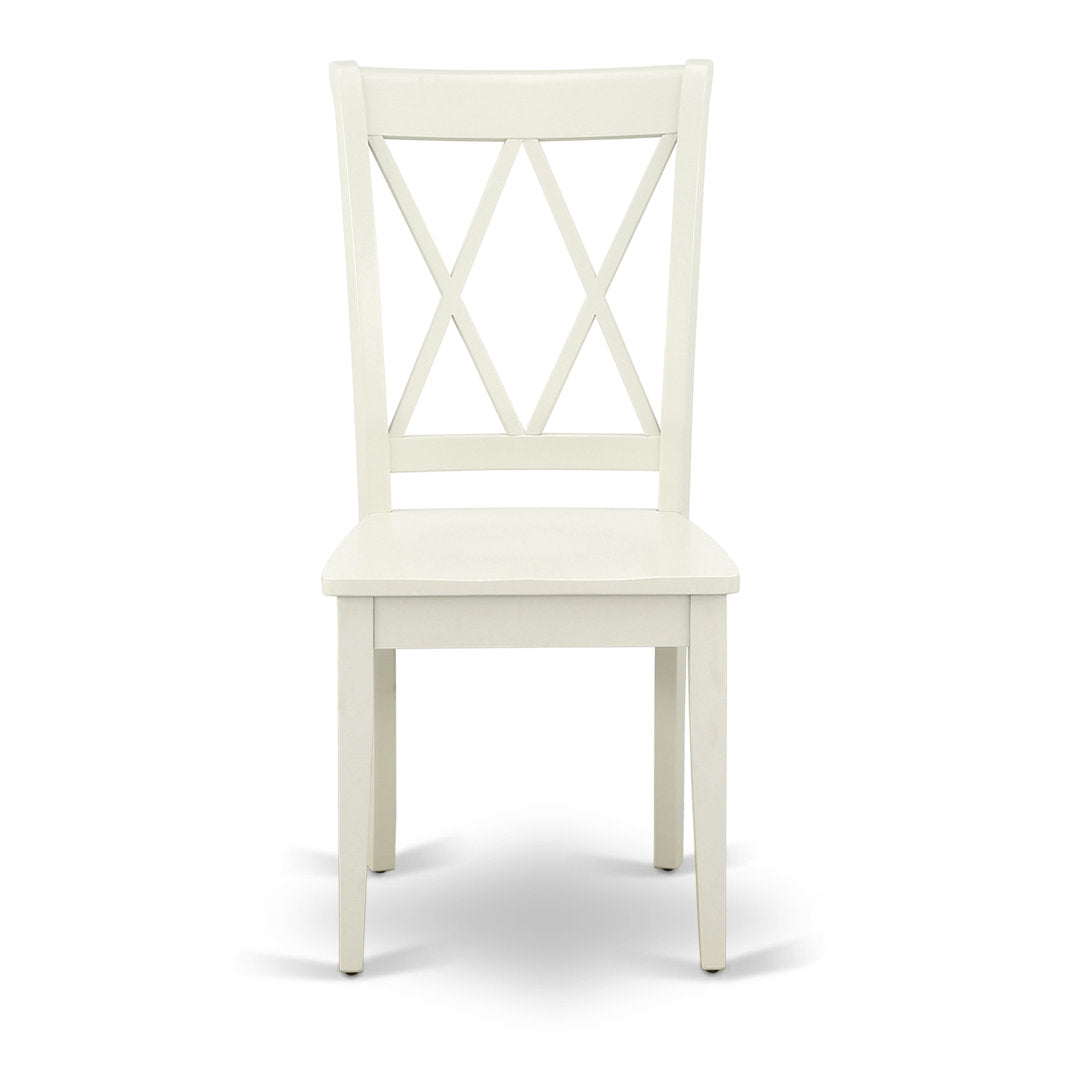 Letitia Solid Wood Double X-Back Side Chair (Set of 2) Lark Manor™ Color: Linen White