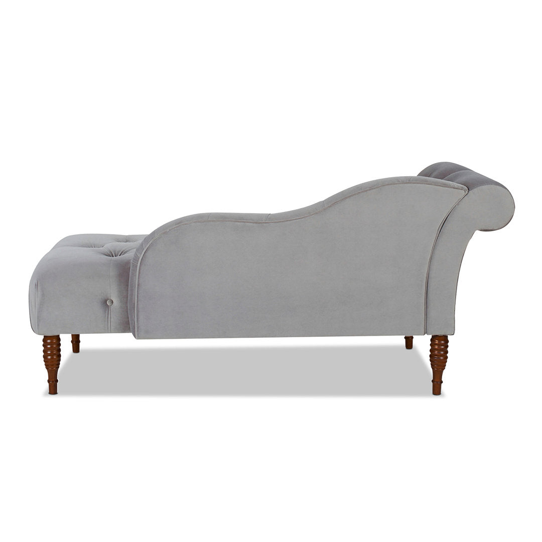 Kannon Tufted Right-Arm Chaise Lounge Willa Arlo™ Interiors Fabric: Opal Gray Velvet