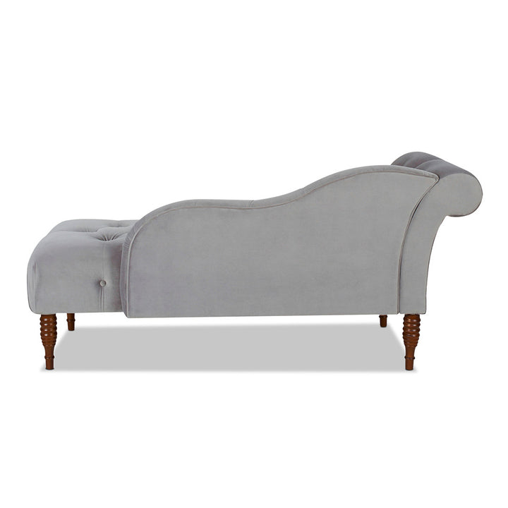 Kannon Tufted Right-Arm Chaise Lounge Willa Arlo™ Interiors Fabric: Opal Gray Velvet