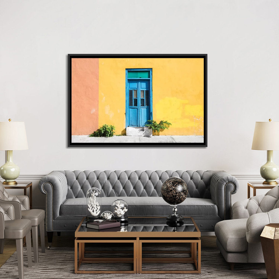 Colorful Street Wall' by Philippe Hugonnard - Gallery-Wrapped Canvas Giclée on Canvas East Urban Home Mat Color: No Mat Size: 40" H x 60" W x 1.5" D Format: Black Framed Canvas