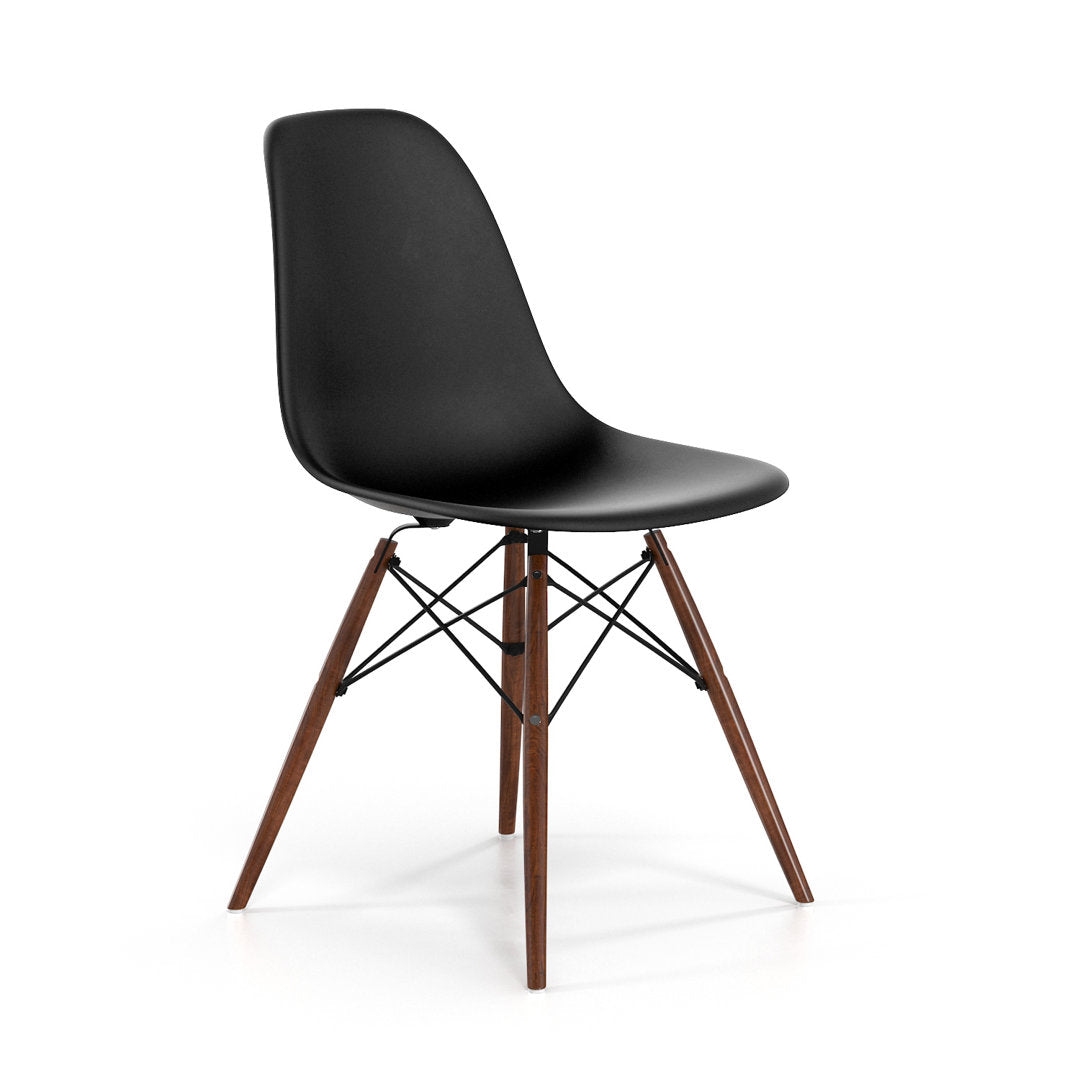 Jordan Side Chair AllModern Color: Black/Walnut