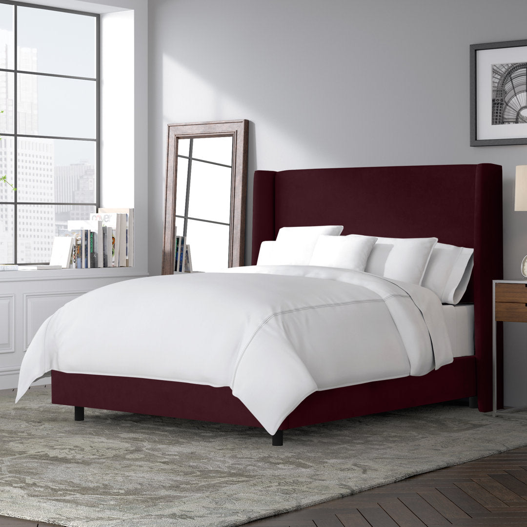 Tilly Upholstered Bed Joss & Main Color: Luxe Raisin Velvet Size: Full