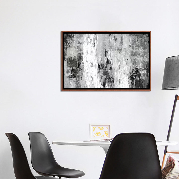 Black And White Abstract IV by PI Studio - Wrapped Canvas Print The Twillery Co.® Size: 26" H x 40" W x 1.5" D Format: Classic Wood Framed
