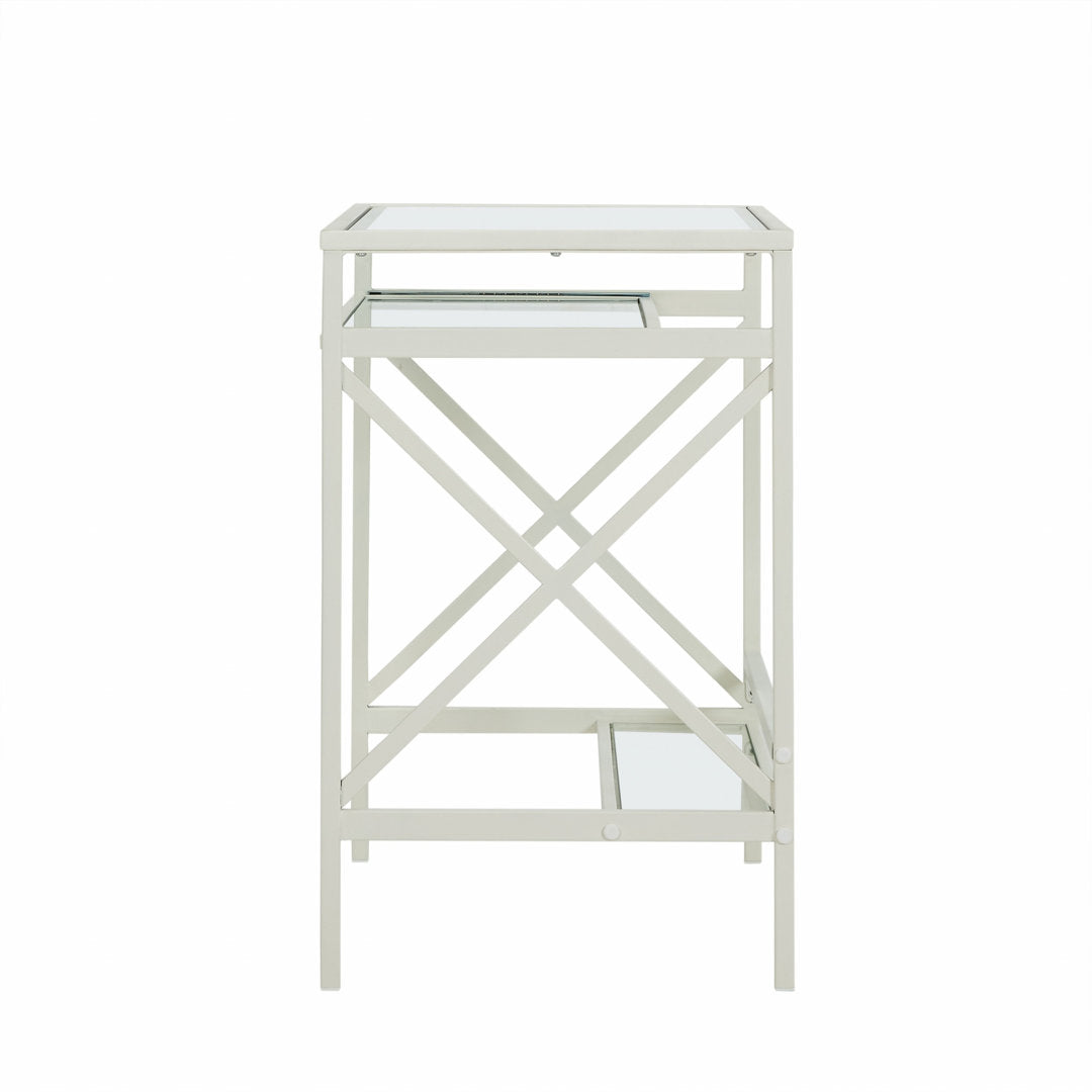 Jordynne Glass Desk Ebern Designs